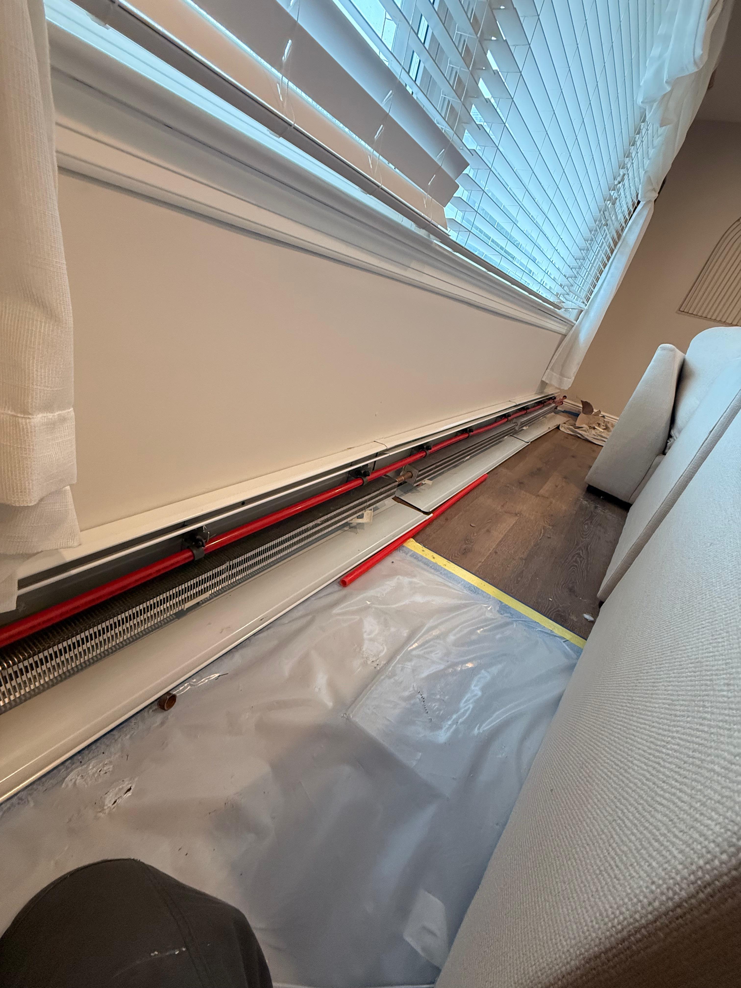 Heat pipe rerouting installation stage in Dumont, Bergen County, and surrounding areas